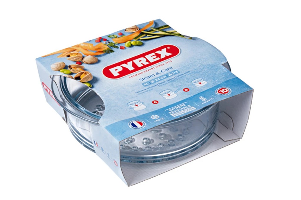 PANIER VAPEUR VERRE Ø 24 - H 10 CM PYREX