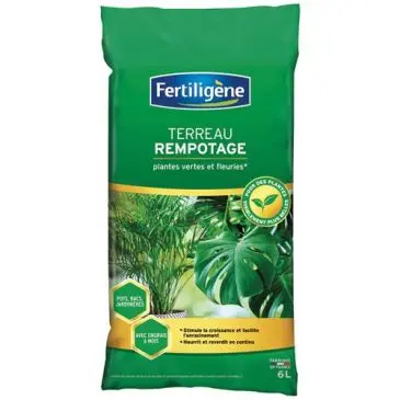 FERTILIGENE TERREAU DE REMPOTAGE+ENGRAIS 6L