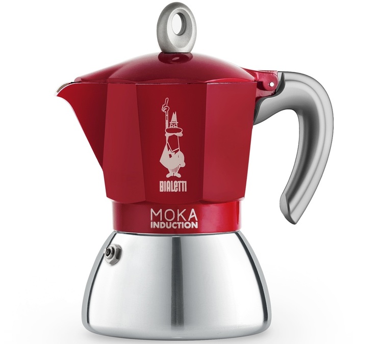 CAFETIERE NEW MOKA INDUCTION ROUGE 4T
