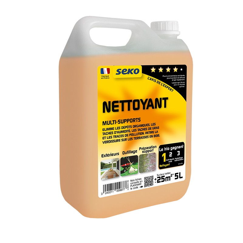 NETTOYANT TOUS SUPPORT EXTERIEUR 5L SEKO