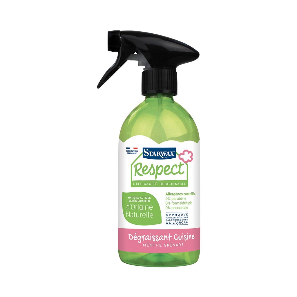 STARWAX RESPECT DEGRAISSANT CUISINE MENTHE GRENADE 500ML