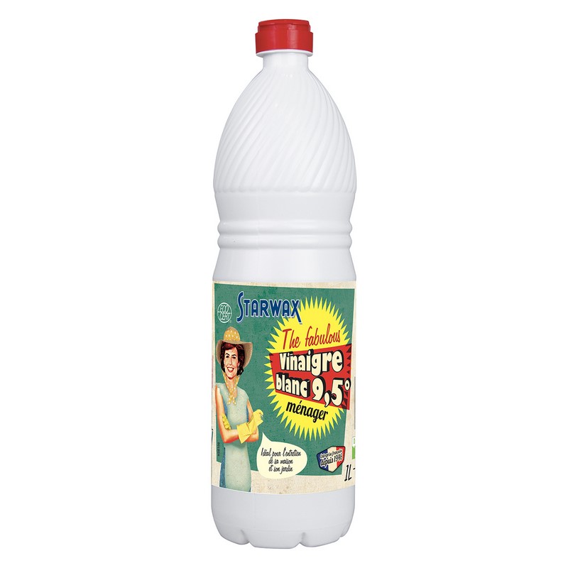 STARWAX FABULOUS VINAIGRE BLANC 9,5° SANS PARFUM 1L