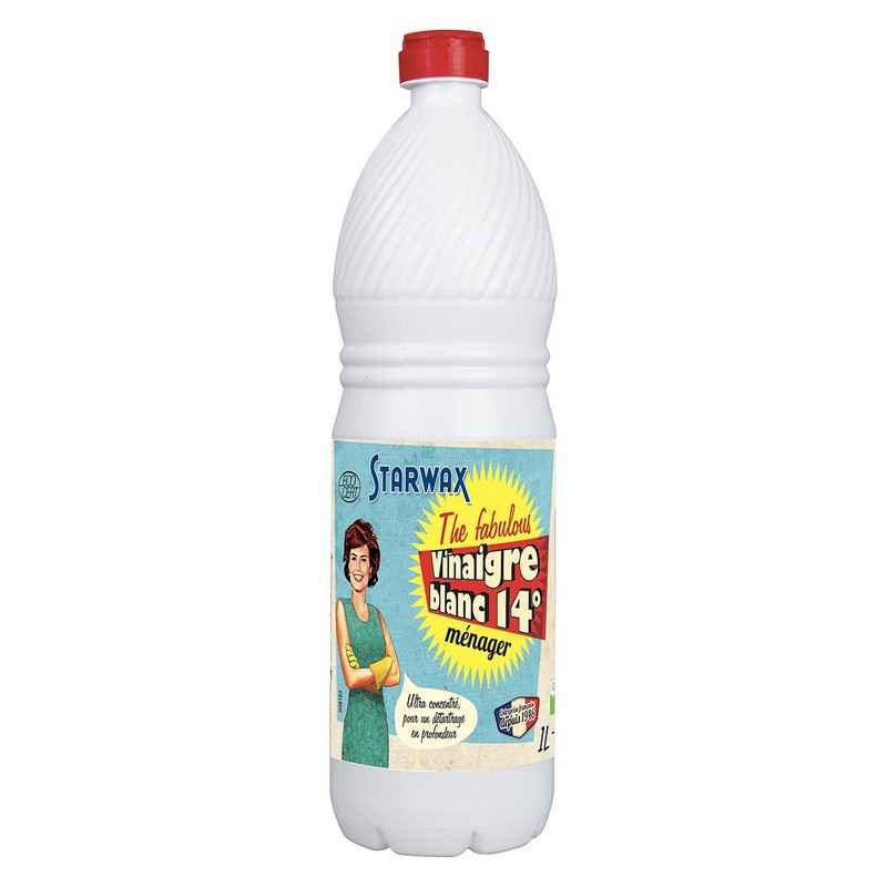 STARWAX FABULOUS VINAIGRE BLANC 14° SANS PARFUM 1L