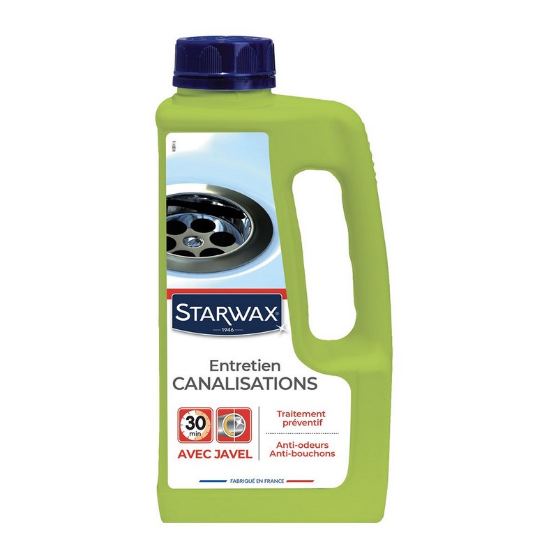 STARWAX ENTRETIEN CANALISATION AVEC JAVEL 1L