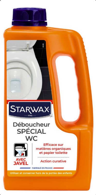 STARWAX DEBOUCHEUR SPECIAL WC AVEC JAVEL 1L