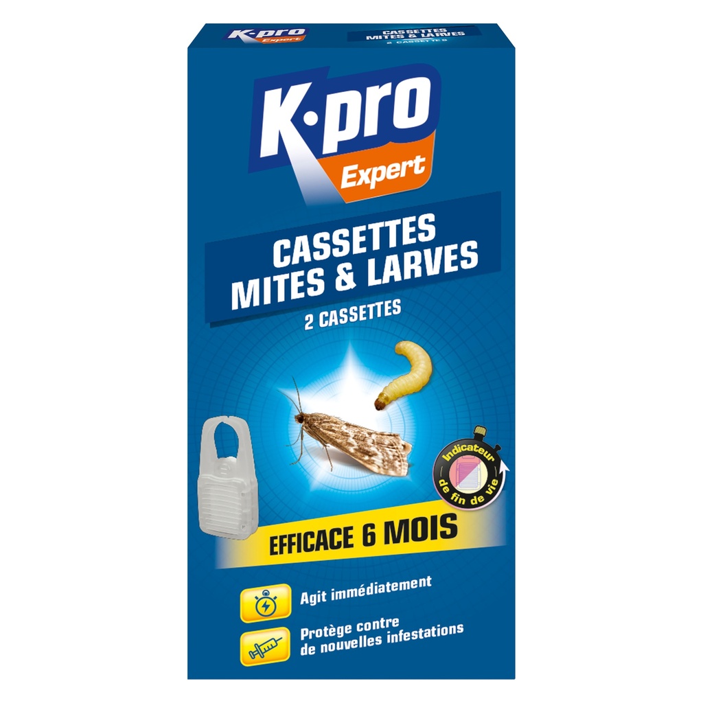 K-PRO CASSETTE MITES ET LARVES *2