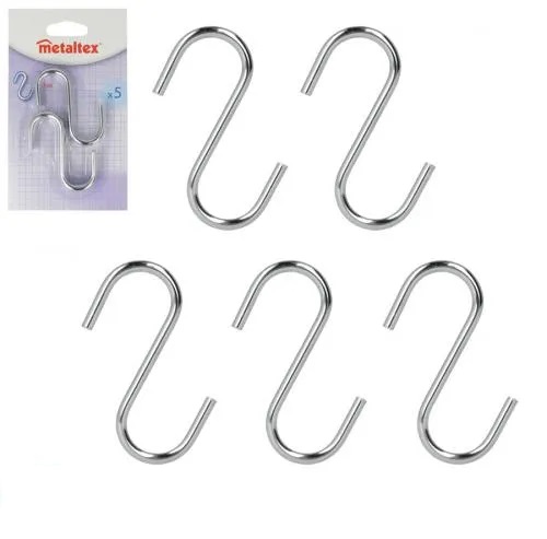 CROCHETS EN S CHROME  *5 MTX