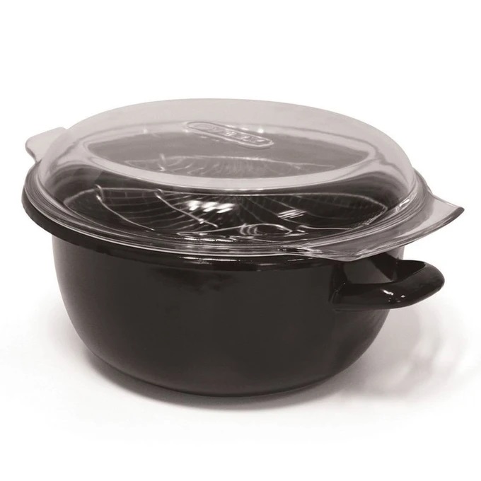 FRITEUSE ACIER EMAILLEE NOIRE Ø 18CM