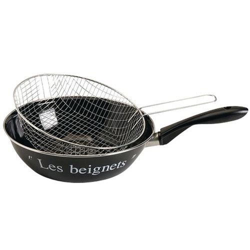 POELE A FRITURE ACIER EMAILLE MES BEIGNETS