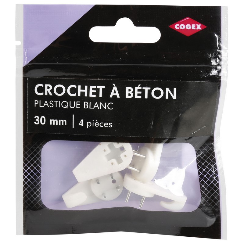 CROCHET A BETON 30MM 4 PCS