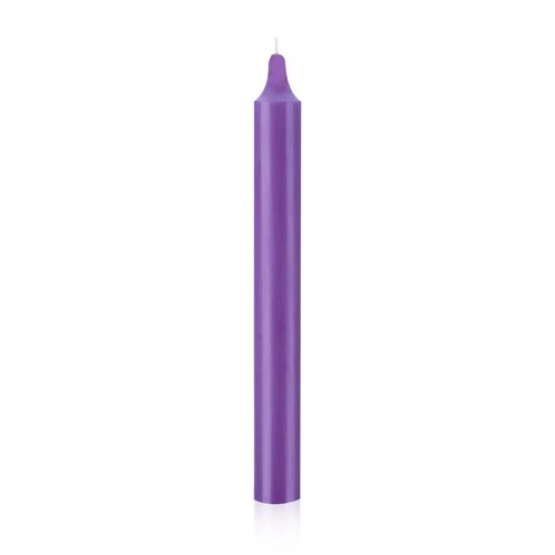 BOUGIE Ø 21 - 20CM VIOLET BOITE DE 12
