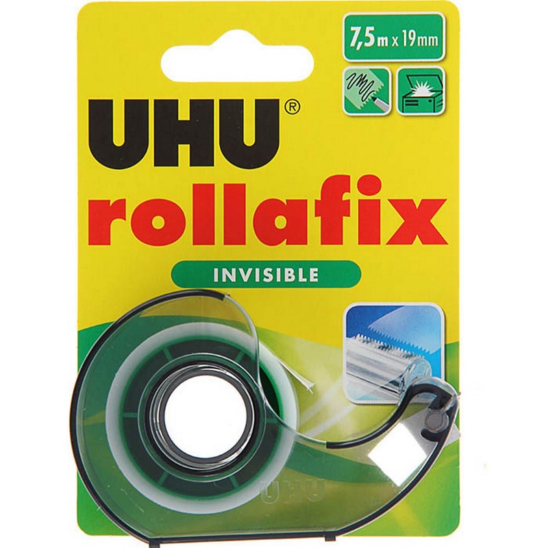 RUBAN ADHESIF INVISIBLE 7,5MX19MM ROLLAFIX