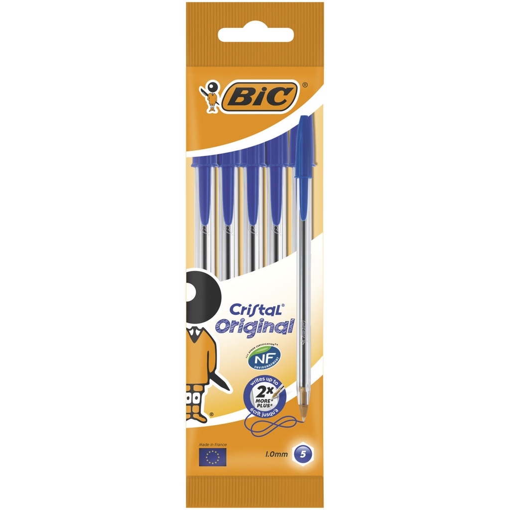 STYLO 5 CRISTAL BLEU BIC