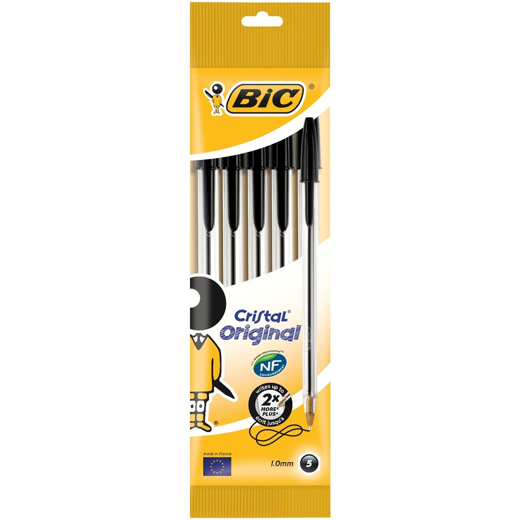STYLO 5 CRISTAL NOIR BIC