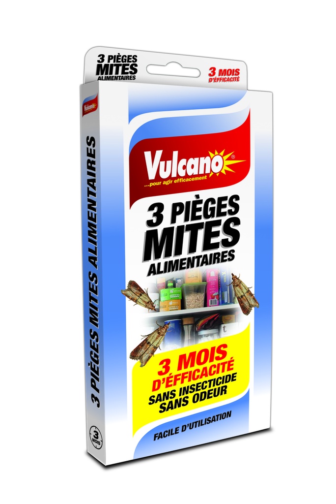 VULCANO PIEGE ANTI MITES ALIMENTAIRES X3