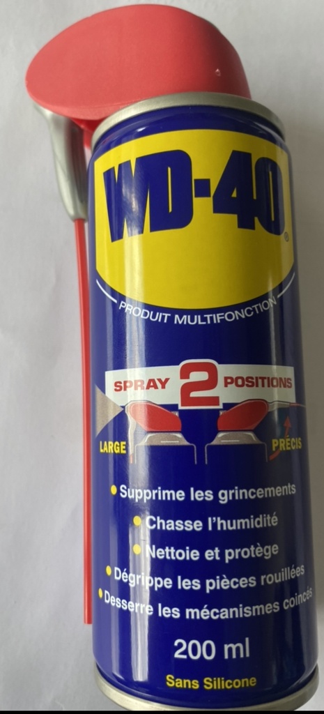 WD40 LUBRIFIANT 200 ML DOUBLE POSITION