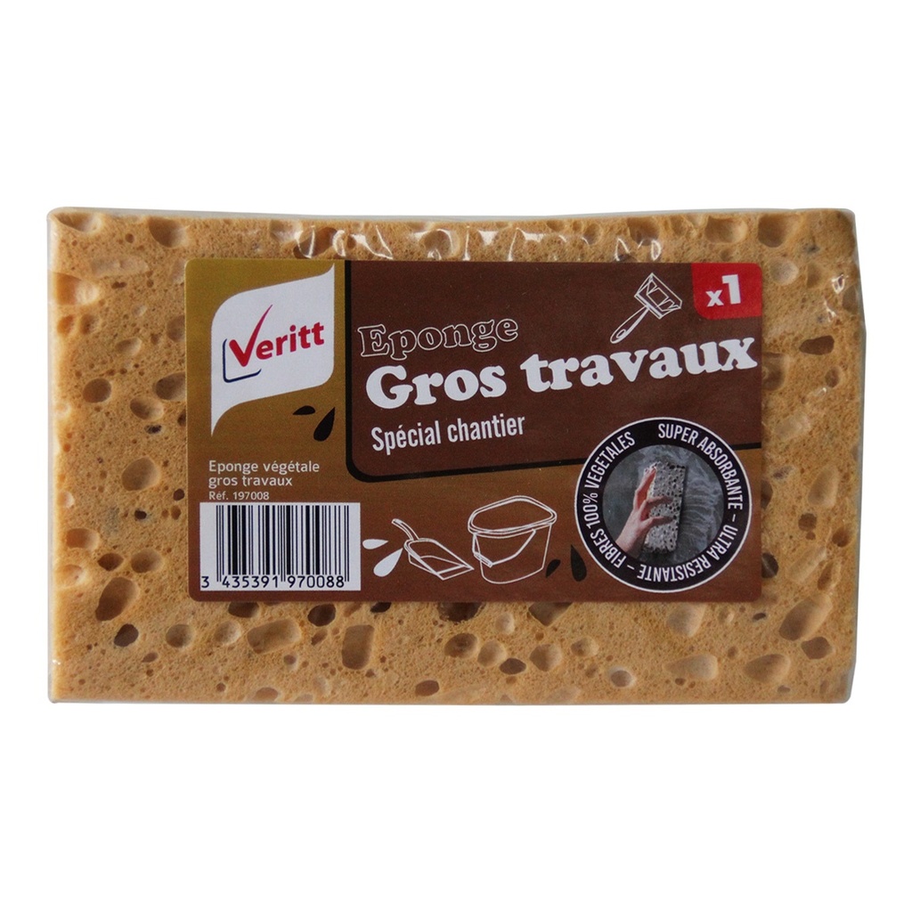 EPONGE VEGETALE GROS TRAVAUX - VERITT