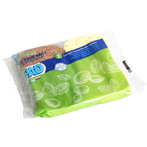 TAMPONS A RECURER ERGONOMIQUES NOYAUX DE FRUITS X2 - PAD