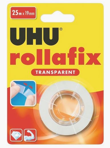 ROLLAFIX TRANSPARENT RECHARGE 25mx19mm (blister)