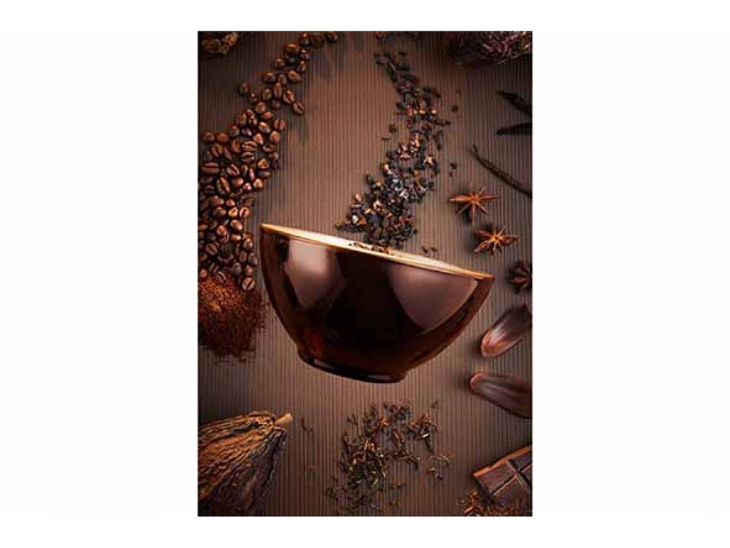 BOL FLASHY CHOCOLATE T 50 CL Ø 16 - H 6,8 CM