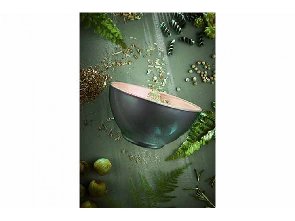 BOL FLASHY GREEN LEAF T 50 CL Ø 16 - H 6,8 CM