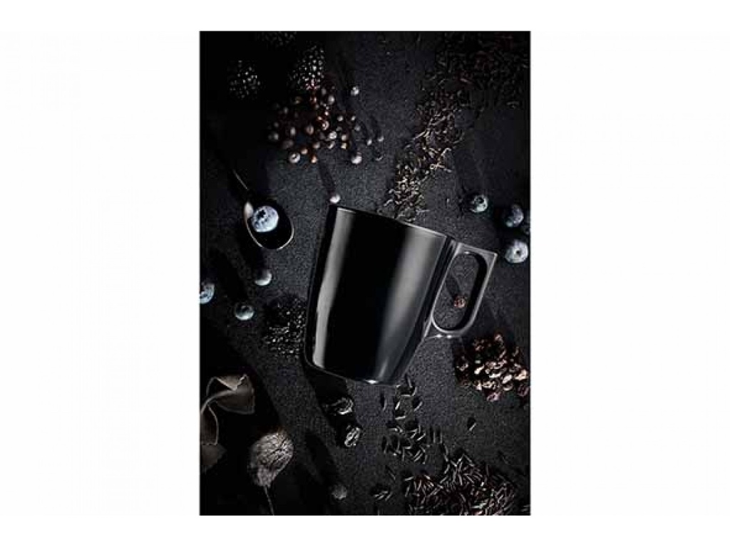 MUG FLASHY BLACK T 25 CL Ø 7 - H 9 CM