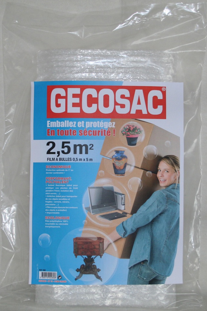 PAQUET FILM A BULLES 0,5M x 5M