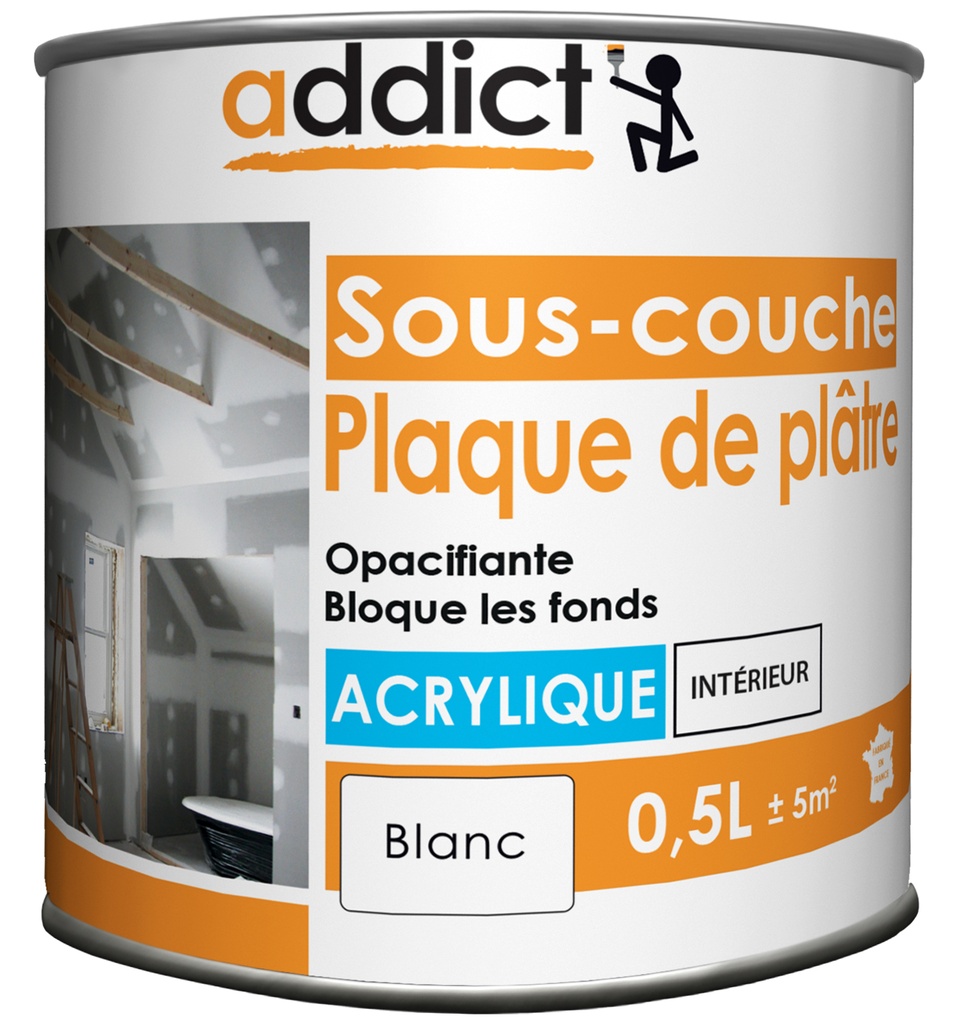 ADDICT SOUS-COUCHE ACRYLIQUE BLANC - 0.5L