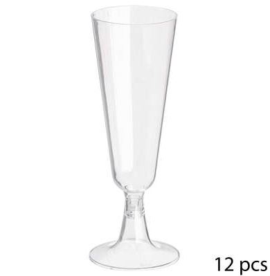 FLUTES CHAMPAGNE *12 - 15CL - PLASTIQUE