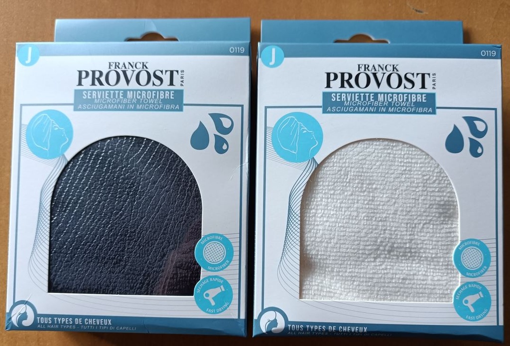 SERVIETTE MICROFIBRE BLANC OU NOIR X1