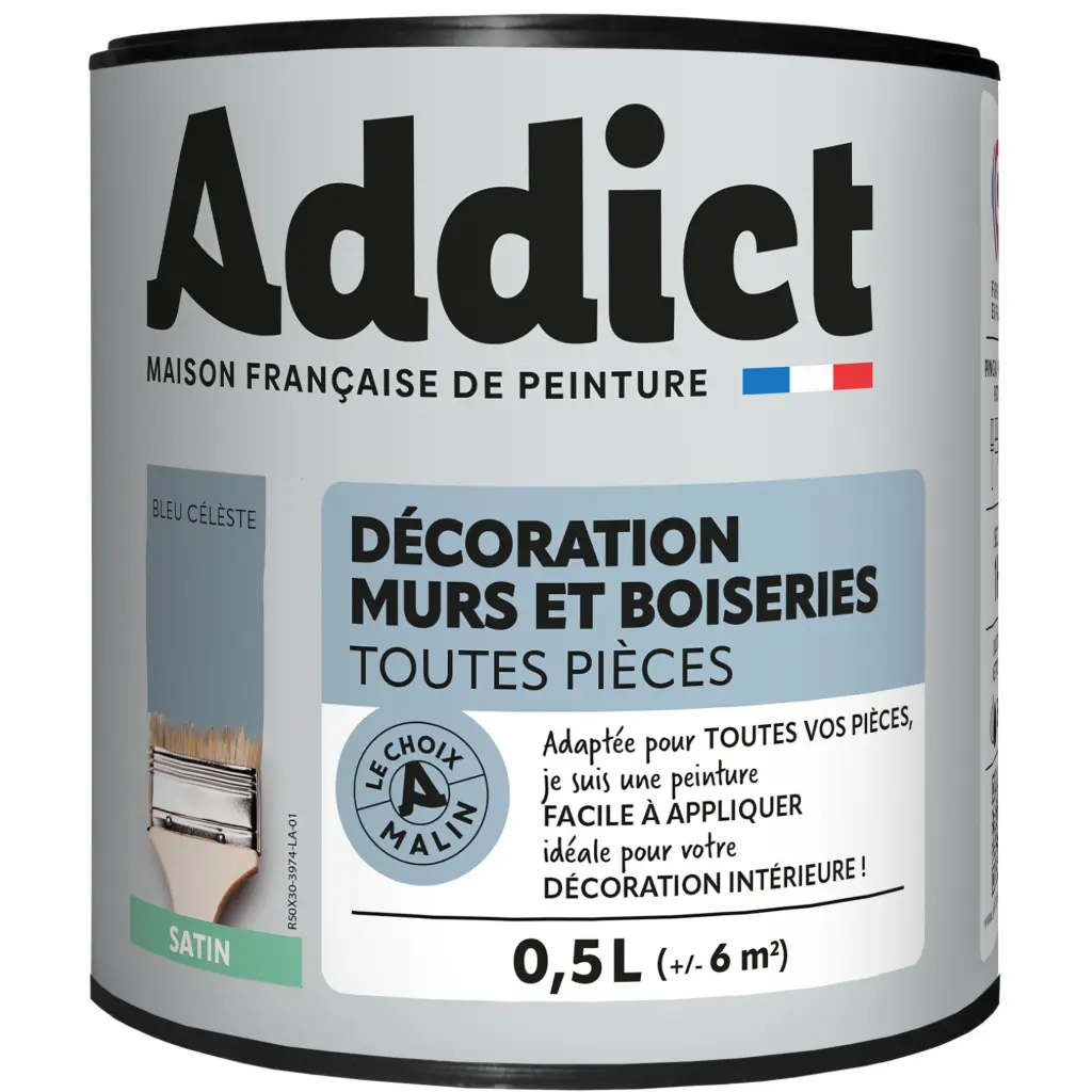 ADDICT M&BOIS SATIN 0L5 BLEU CELESTE