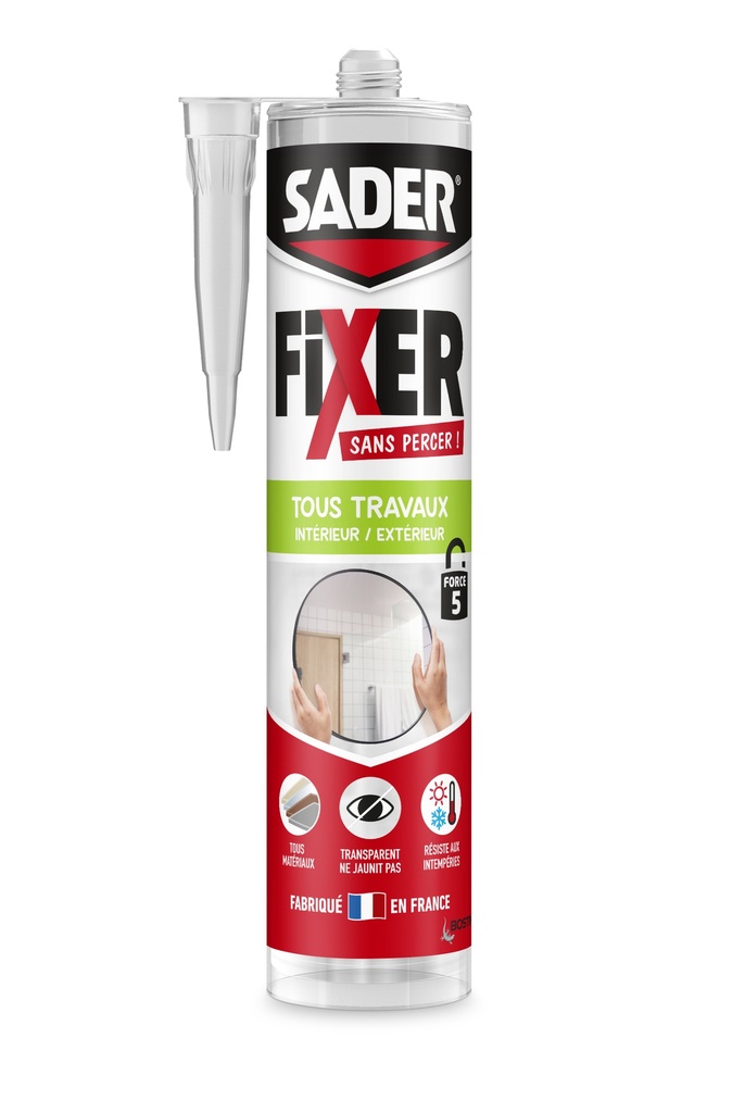 SADER FSP TOUS TRAVAUX TRANSPARENT CARTOUCHE 300G
