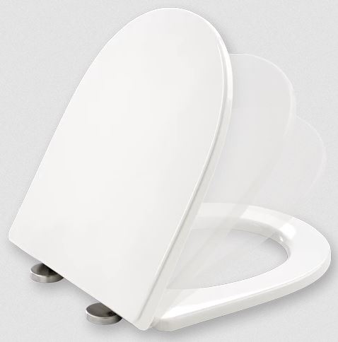 ABATTANT BLANC DELTA SOFTCLOSE 17050