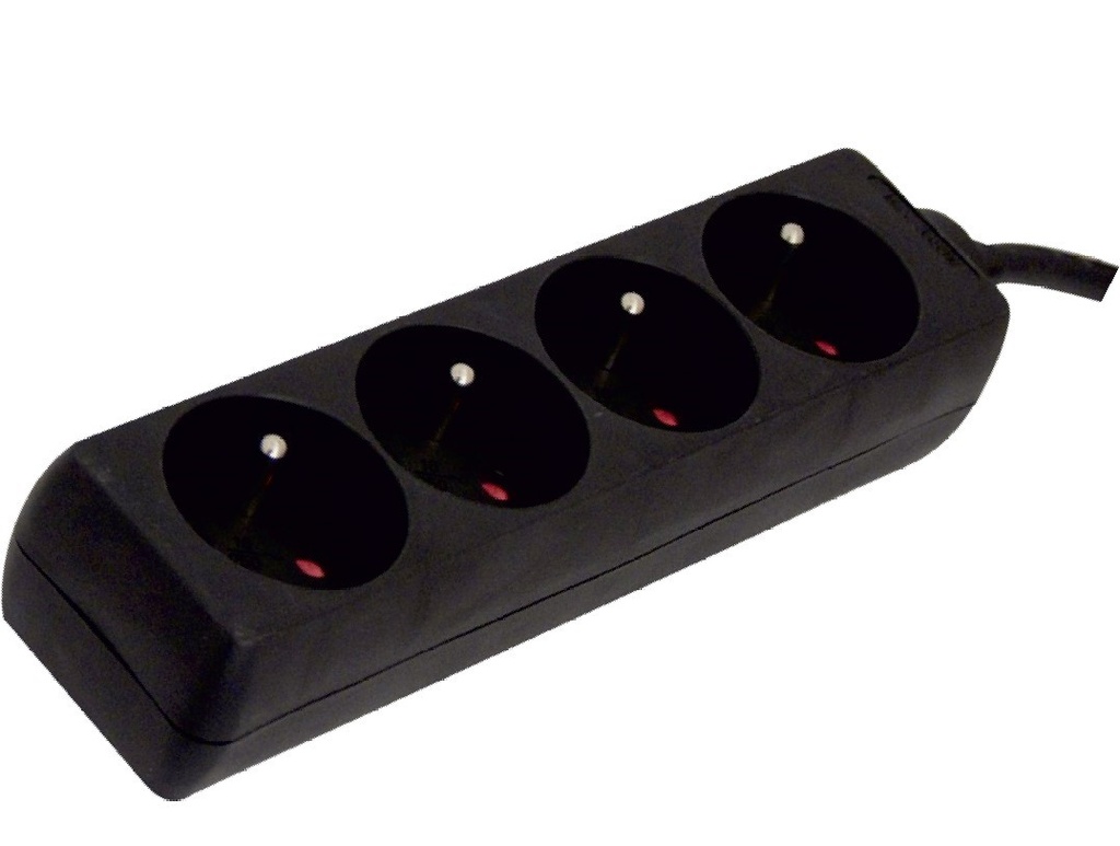 BLOC 4 PRISES TERRE 10/16 NOIR