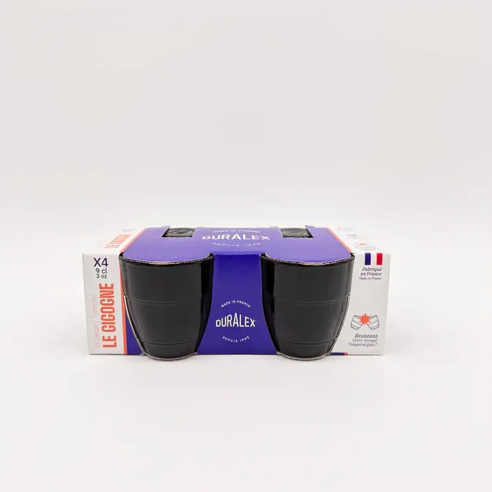GOBELET GIGOGNE 9CL NOIR PAR 4