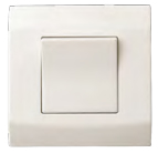 BOUTON POUSSOIR ENCASTRER BLANC DIWONE 