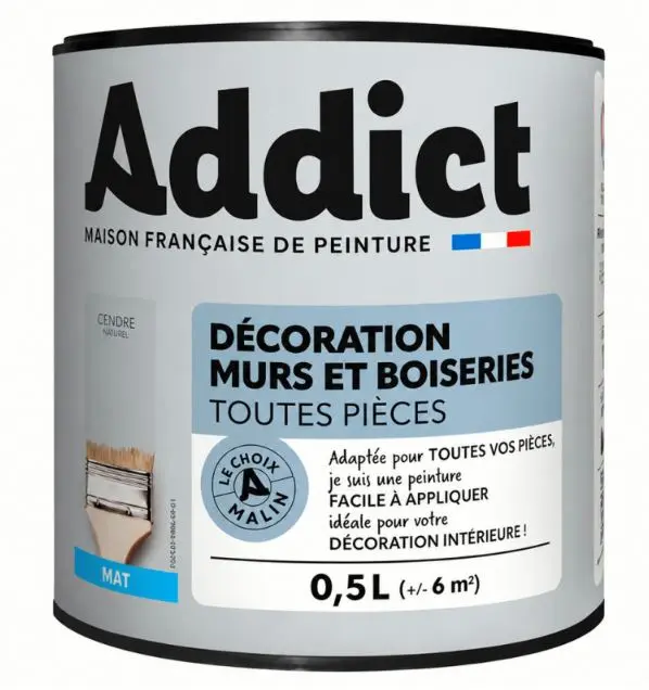 ADDICT DECORATION M&BOIS MAT 0.5L CEDRE VERT