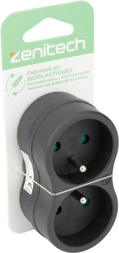 BIPLITE 2X16A FR NATURA NOIR