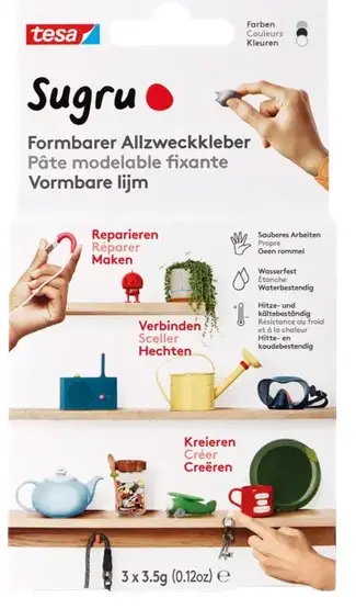 TESA SUGRU COLLE EN SILICONE MALLEABLE - ASSORTIE 3X3.5G
