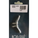 ATTACHE CORDON CHROME SUR CARTE