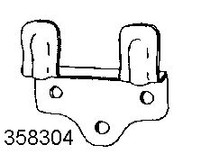 [6002292] PAIRE SUPPORTS TOLE ENTRE MURS   SUR CARTE