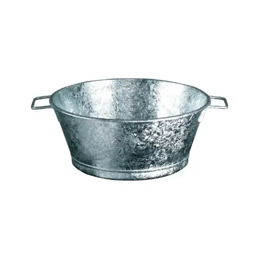 [6000932] BASSINE 40 GALVANISE