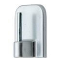 SUPPORT TRINGLE ARGENTE ADHESIF X 4    C1290