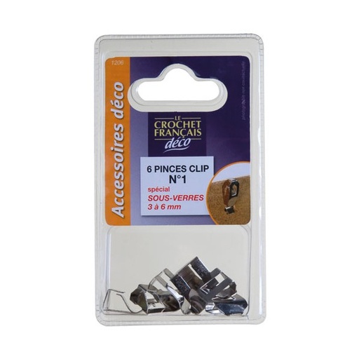 [0005512] PINCE CLIPS S/VERRE 3-6 MM X6       C1206