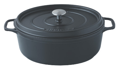 [6000668] COCOTTE OVALE 35 NOIR 10P INV