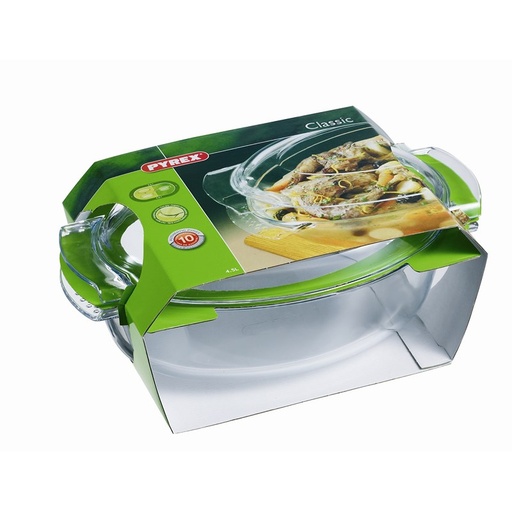 [6002187] COCOTTE OVALE 38X23X15 CM 4L4+1L4  PYREX