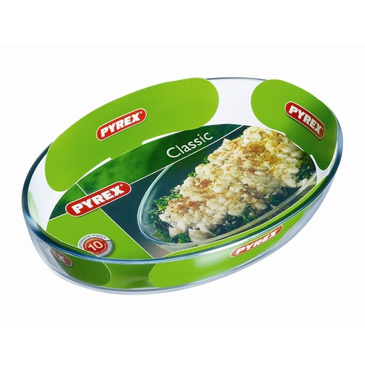 [6000090] PLAT A FOUR OVALE 35X24X6 CM 3L  PYREX ICONIC'S