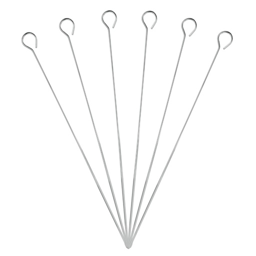 [6008314] BROCHETTES BBQ CHROMEE 35CM  MTX