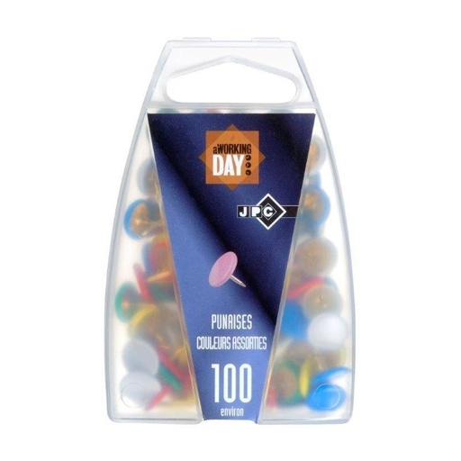 [5010900] PUNAISE COULEUR SACHET DE 100