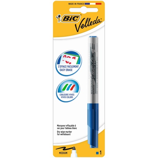 [5010340] FEUTRE VELLEDA BLEU  1741 MEDIUM    BIC